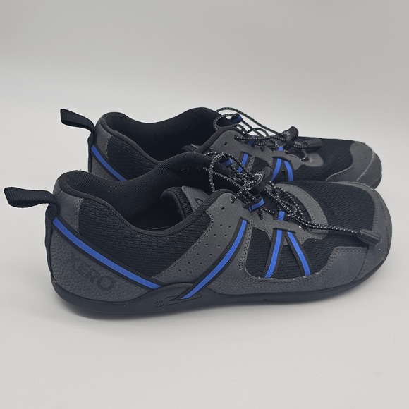 Xero Shoes Prio Minimalist Trail Running Shoes Mens 10.5 Black Blue - Picture 1 of 7